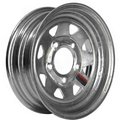 Martin Wheel Co. Martin Wheel R-125S-G 5-Hole Galvanized Steel Trailer Wheel - 12 x 4 (5/4.5) R-125S-G